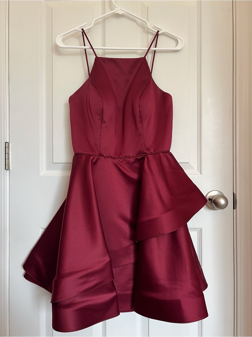 Betsy & Adam Short Satin Formal Dress Size 4